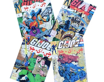 Rare Vintage GI Joe Arabic Comic Books Magazine Marvel Cobra Issues 1-4 Superhero Comics جي آي جو مارفل كوميكس