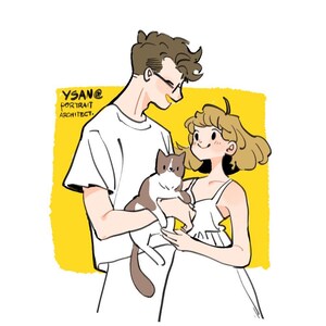 Digital custom couple portrait, anniversary gift, kawaii Cartoon illustration, Personal gift print, gift for couples, Valentine's day gift,