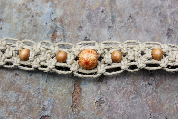 Items similar to Hemp Necklace: Alternating Square Knot on Etsy