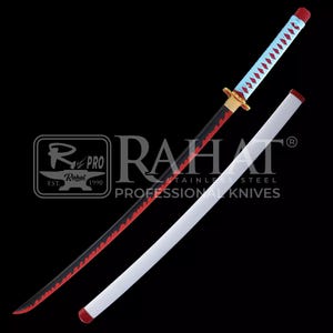 Mitsuri Kanroji&#39;s Sword Demon Slayer Anime Katana Replica Handmade Collectible Anime Gift Sword, Kimetsu No Yaiba Sword Nichirin Sword