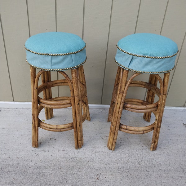 Rattan Bar Stools Etsy
