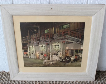 Three Stand Coal Reducing Mill Industrial Aliquippa Works 1964 print industry framed Purdy art steel