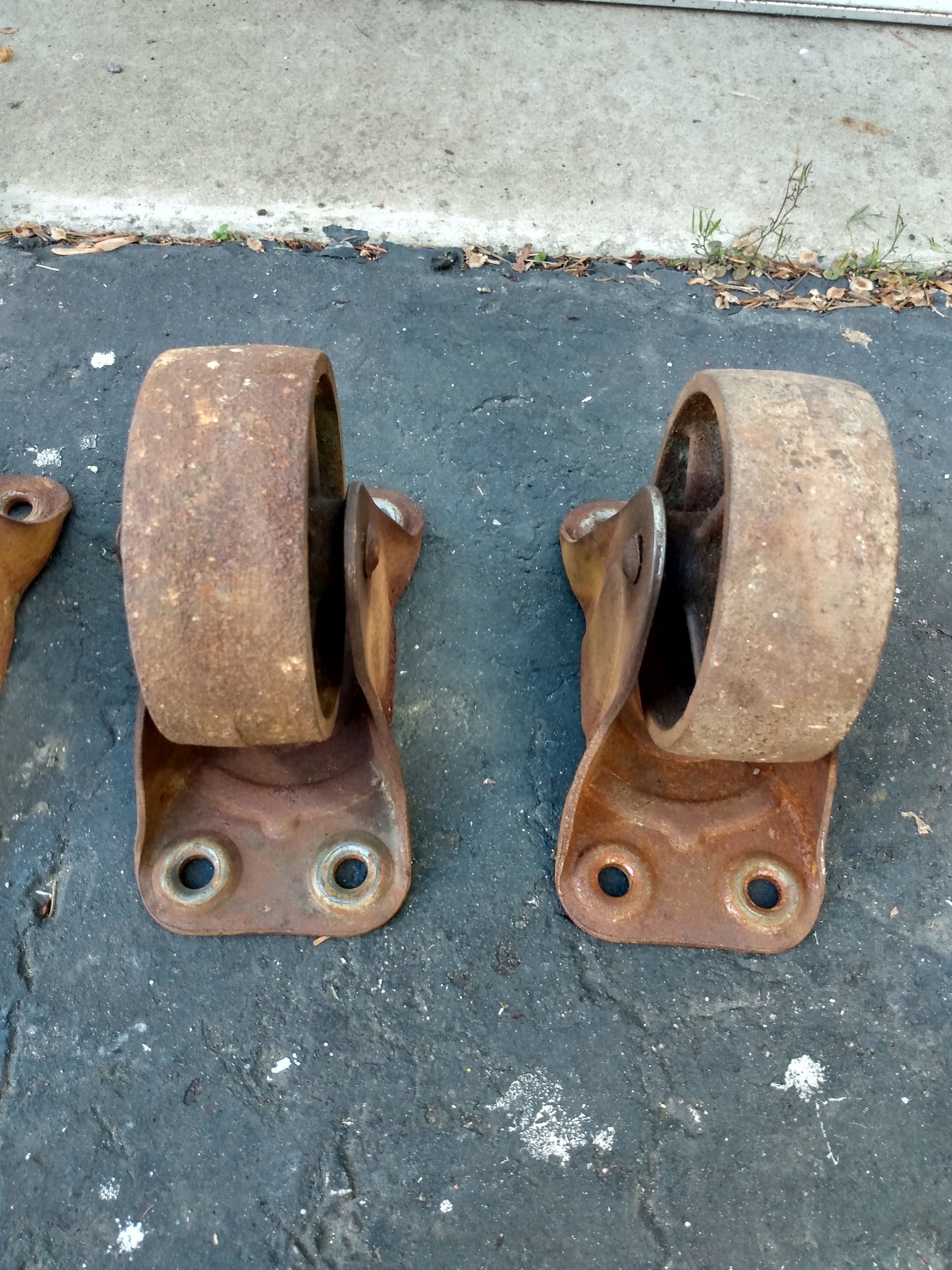 Antique Vintage Rusty Industrial Metal Cart Wheels Set of 4 Etsy