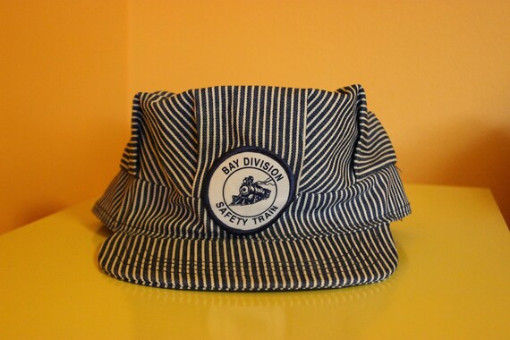 vintage train conductor hat