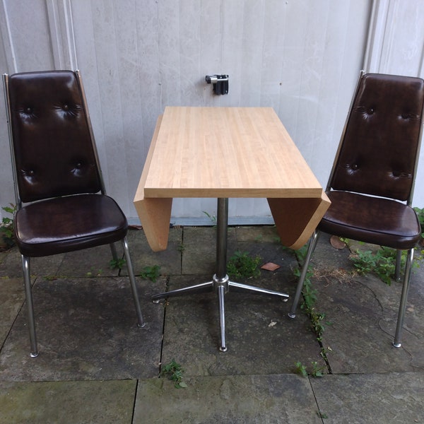 Drop Leaf Table and Chairs Etsy