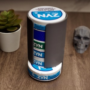 3D-Printed Dispenser for ZYN® Tins (6) – Desk Organizer with Flavor Window | PLA, Fits ZYN 3oz