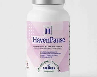 HavenPause Perimenopause Supplement – Hormone Balance Support – 60 Vegan Capsule