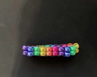 Ladder Stitch Bracelet Rainbow