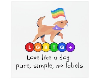 Rainbow Flag Love Car Magnet