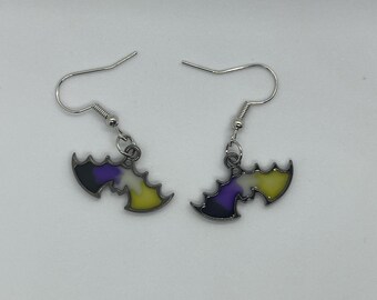 Nonbinary Pride Earrings