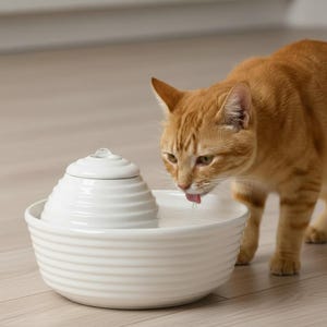 are elevated food bowls better for cats Elevated Cat Bowl + Stone Base main image 1