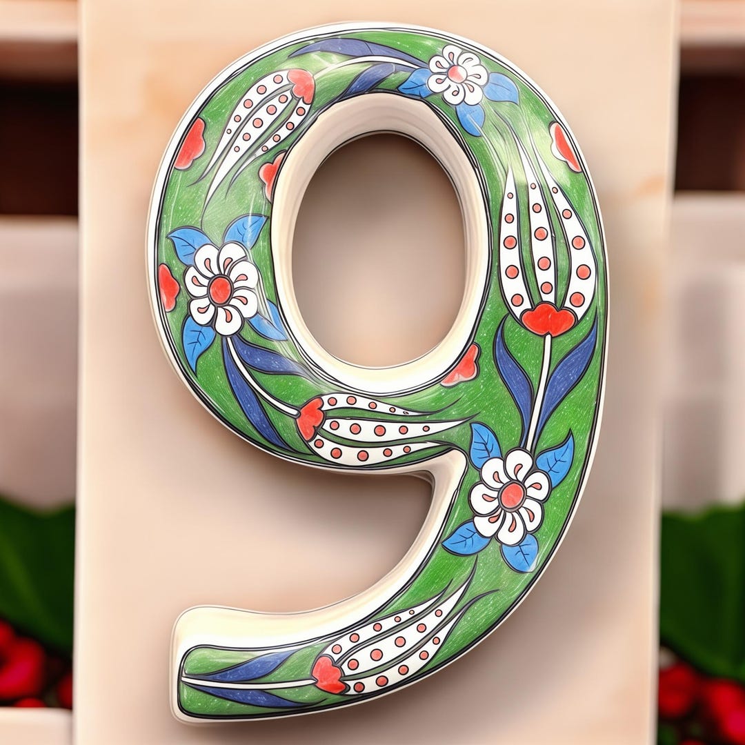 Turkish Ceramic House Numbers - Customizable Address Tiles for Outdoor ...