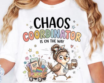 Chaos Coordinator Is On The Way png SpEd Teacher Goose PNG: Special Education Humor School Staff png Funny Goose Graphic (Digital Download)