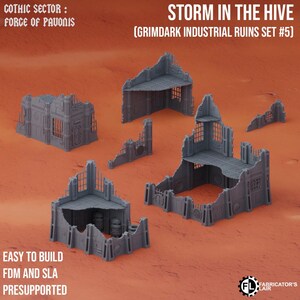 Kill Team Industrial Ruins Terrain Set - Compatible With Kill Team