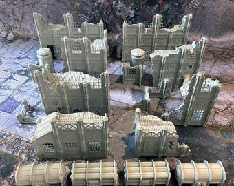 40k Terrain Set: 10th Edition Industrial Ruins Chapter Approved Tournament Compatible