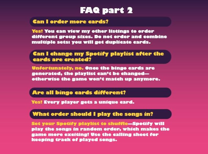 Personalized Music Bingo – 40 Cards with Your Custom Playlist (Instant Download) image 9