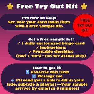 Personalized Music Bingo – 40 Cards with Your Custom Playlist (Instant Download) image 7