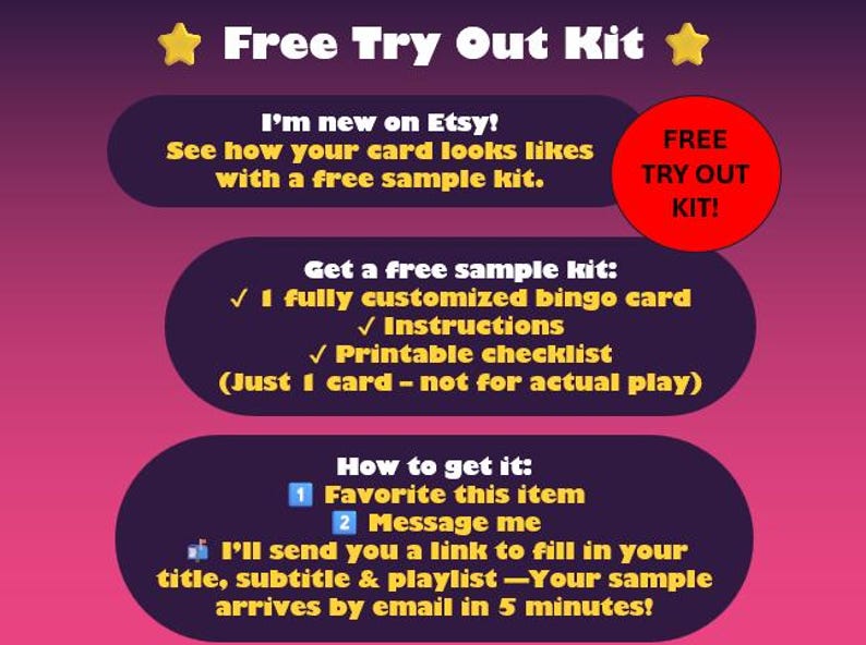 Personalized Music Bingo – 40 Cards with Your Custom Playlist (Instant Download) image 7
