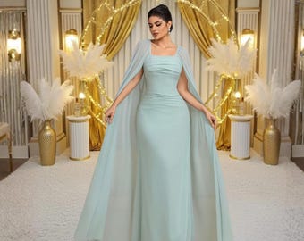 Fitted Square Neck Party Dress, Elegant Women's Midi Dress, Ruched Chest Detail Dress, Wedding Guest Dress, Special Event Wear