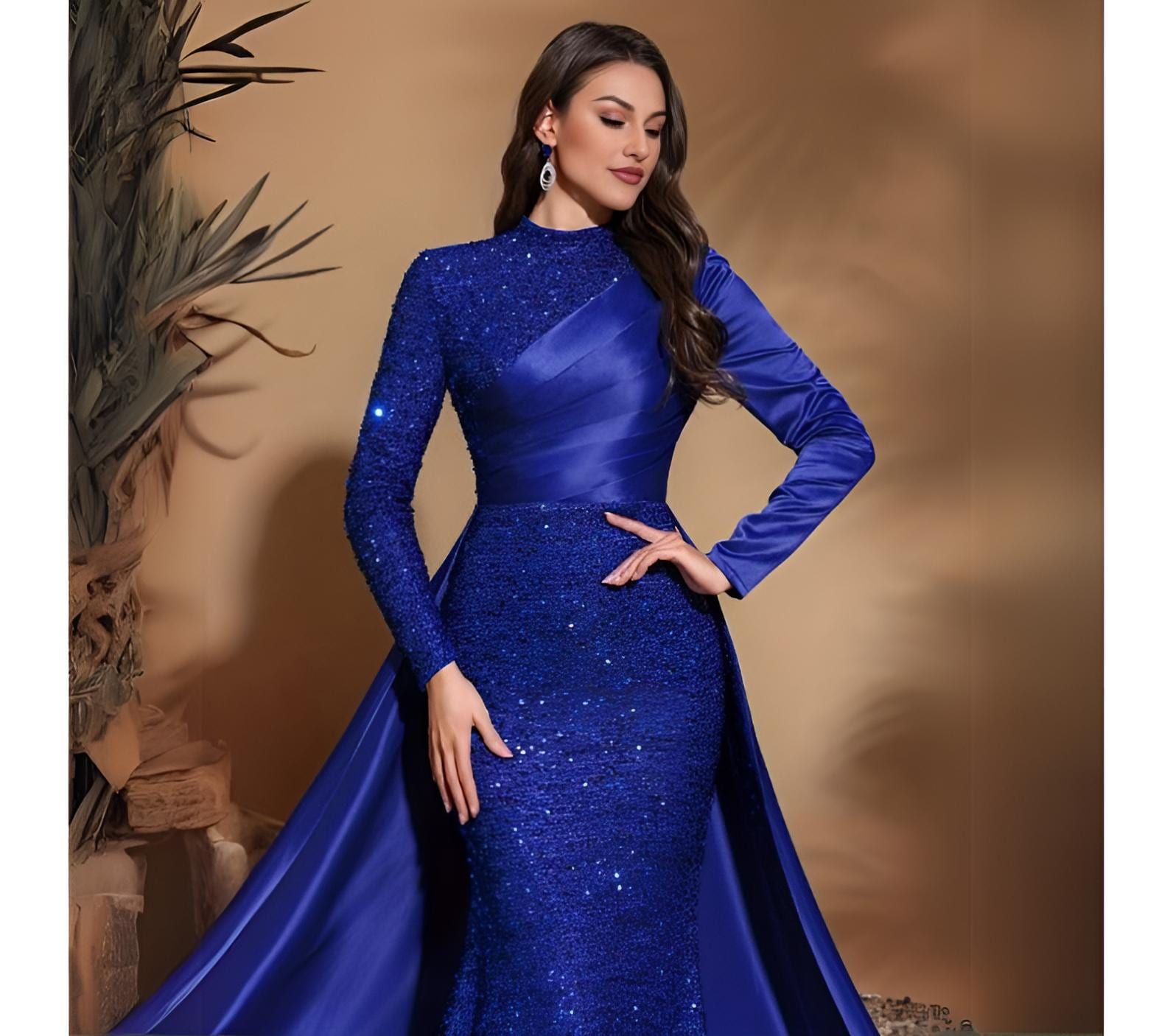 dark green velvet dress Zapaka Women Ruched Long Formal with Side Cape Luxury Bridesmaid Dresses Your Color:As Photo(BLACK) homecoming dress red