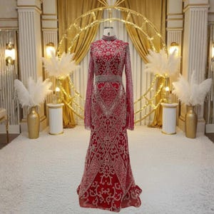 fitted lace wedding dress Burgundy Sleeveless Sequin Top Tulle Maxi Dress – Aquarius Brand main image 1