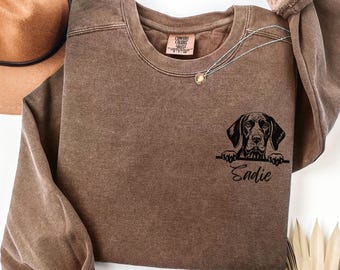 Comfort Colors German Shorthaired Pointer Sweatshirt, german shorthaired pointer t-shirt, gsp sweatshirt, german shorthaired, gsp t-shirt
