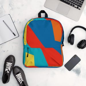 Sac à dos coloré, sac à dos Y2K, sac à dos design, sac à dos à motifs, sac à dos unisexe, petit sac à dos de voyage, sac à dos pour ordinateur portable