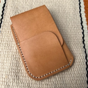 Son’s Moon Leather Co. Card Wallet in Buttero Italian Natural Veg Tan Leather