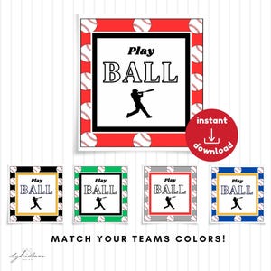 Snack Beutel Anhänger - Kinder Baseball Leckerli Beutel Anhänger, Spiel Tag Gunst Anhänger, ideal für Little League | Baseball Team passend - 5 Farben