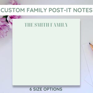 Post-it® personalizzati con cognome - Post-it® grandi e colorati, blocco note carino / regalo perfetto per le mamme