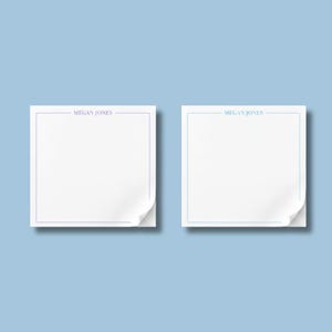 Custom Sticky Notes Personalized Post It Notes Office Accessory Desk Organization Workplace Supply Teacher Gift Idea Present Stationery Set image 3