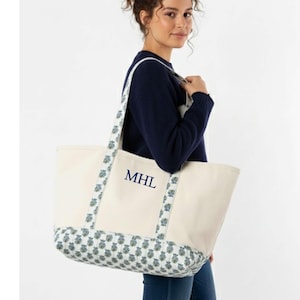 Mahjong Storage Solution Personalized Bag Set Canvas Tote Design Large Capacity Carrier Game Tile Organization System Matching Pouch Included Zippered Security Closure Front Pocket Access Complete Storage Set Custom Monogram Option Block