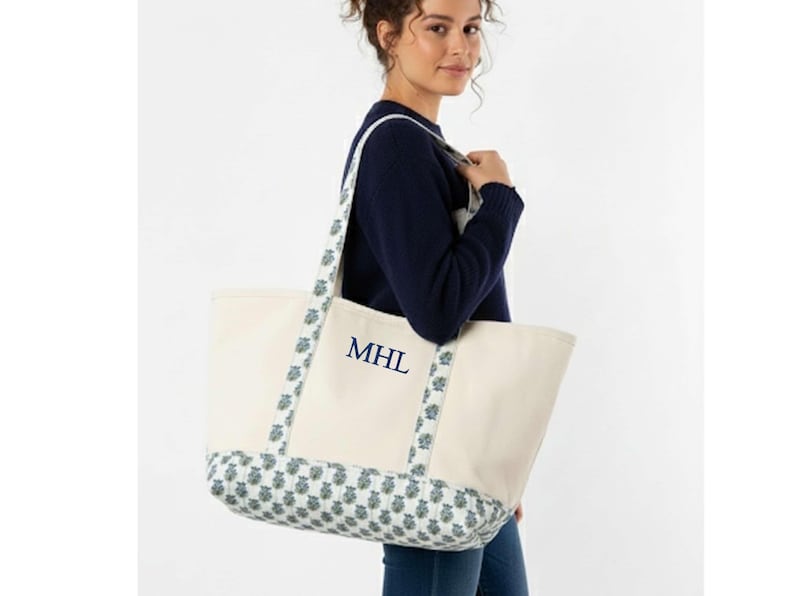 Mahjong Storage Solution Personalized Bag Set Canvas Tote Design Large Capacity Carrier Game Tile Organization System Matching Pouch Included Zippered Security Closure Front Pocket Access Complete Storage Set Custom Monogram Option Block