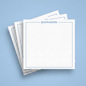 Personalized Sticky Note Pad Gift for Coworker Desk Accessory Office Supply Organization Tool Workspace Reminder Memo Custom Monogram
