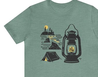 Beach PNW Lantern Unisex Short Sleeve Tee