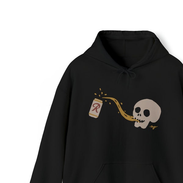 Drinking Skelly Unisex Hooded Sweatshirt