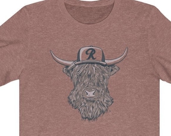 Pacific Northwest Highland Cow Unisex Short Sleeve Tee