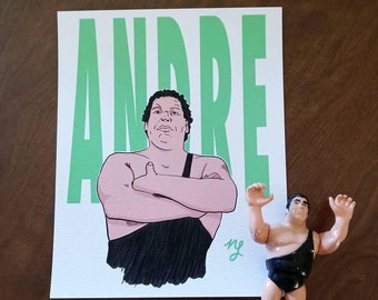 Andre The Giant 8x10 Wall Art