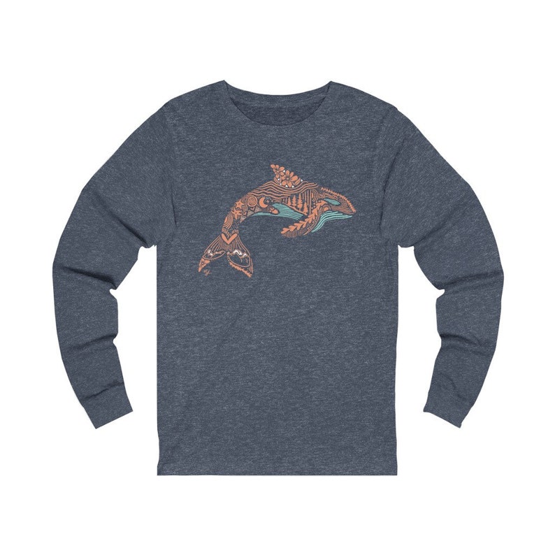 Orca Lines Unisex Jersey Long Sleeve Tee - Etsy
