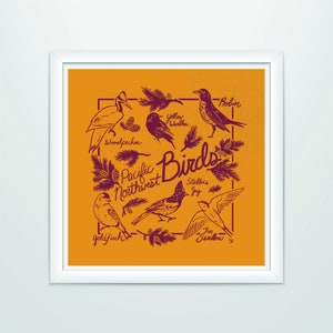 Vogels van de PNW Giclee Print meerdere maten