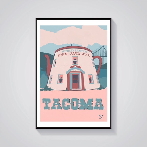 Tacoma Bob's Java Jive 8x10 Giclee print