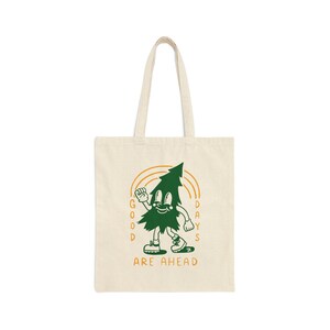 Happy Tree Forest Friends Canvas Tote Bag
