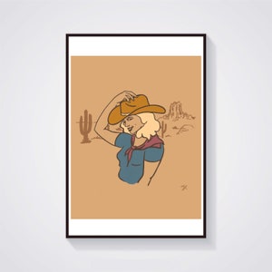Country Gal Smile 8X10 Giclee Print