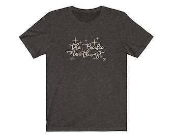 Handwritten PNW  Unisex Jersey Short Sleeve Tee