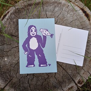 Cartão postal feliz Bigfoot 4x6