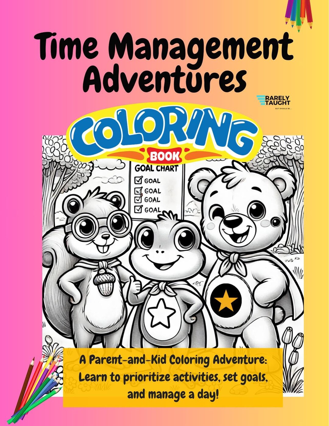Time Management Colouring In Coloring Book, Time Management Coloring Book, Learn Prioritizing ...
