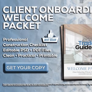Client Onboarding Welcome Packet Template | Editable Canva Guide | Interior Design Business