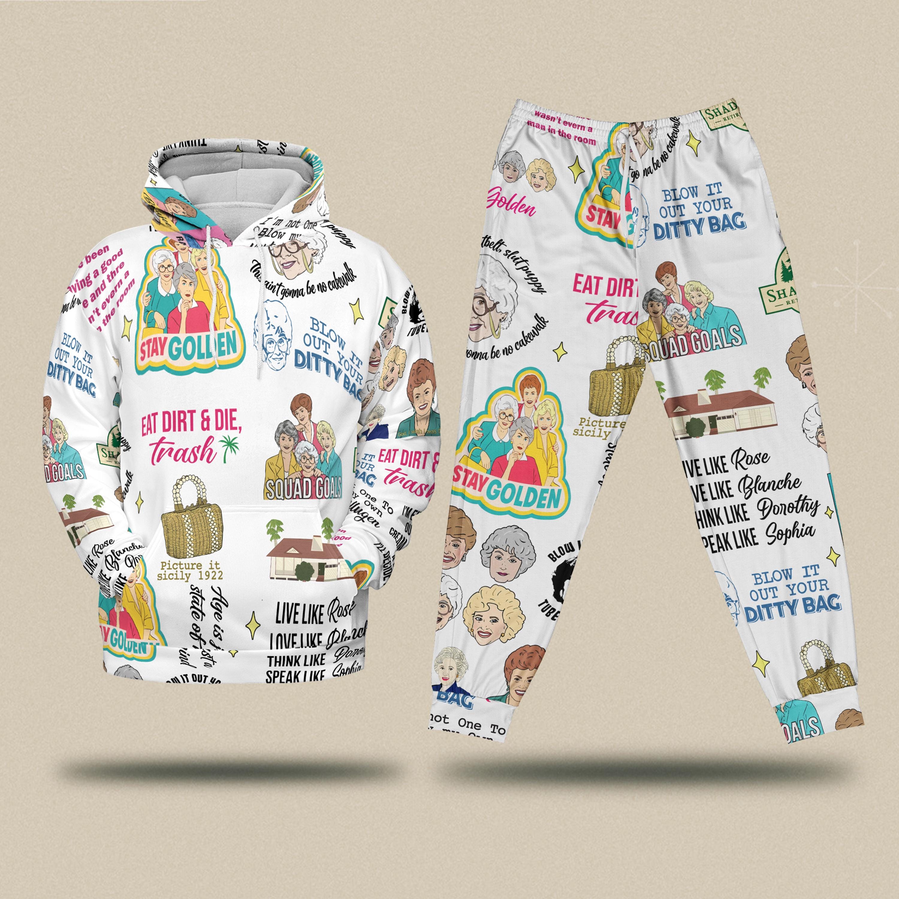 Discover Stay Golden Hoodie and Jogger Set