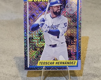 Teoscar Hernández Authentic Card Magnet | Handmade Baseball Fan Gift | Dodgers