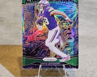 Justin Jefferson Panini Card Magnet - Vikings NFL Fan Gift